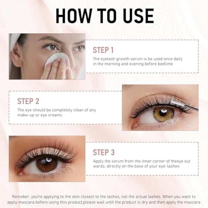 Lash Serum for Fuller, Thicker Lashes – Daily Eyelash & Brow Growth Booster with Hyaluronic Acid - Image 3